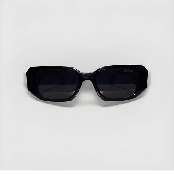 Prada PR17WS 1AB5S049 Women\'s Sunglasses 49 mm Black / Dark Grey Lens